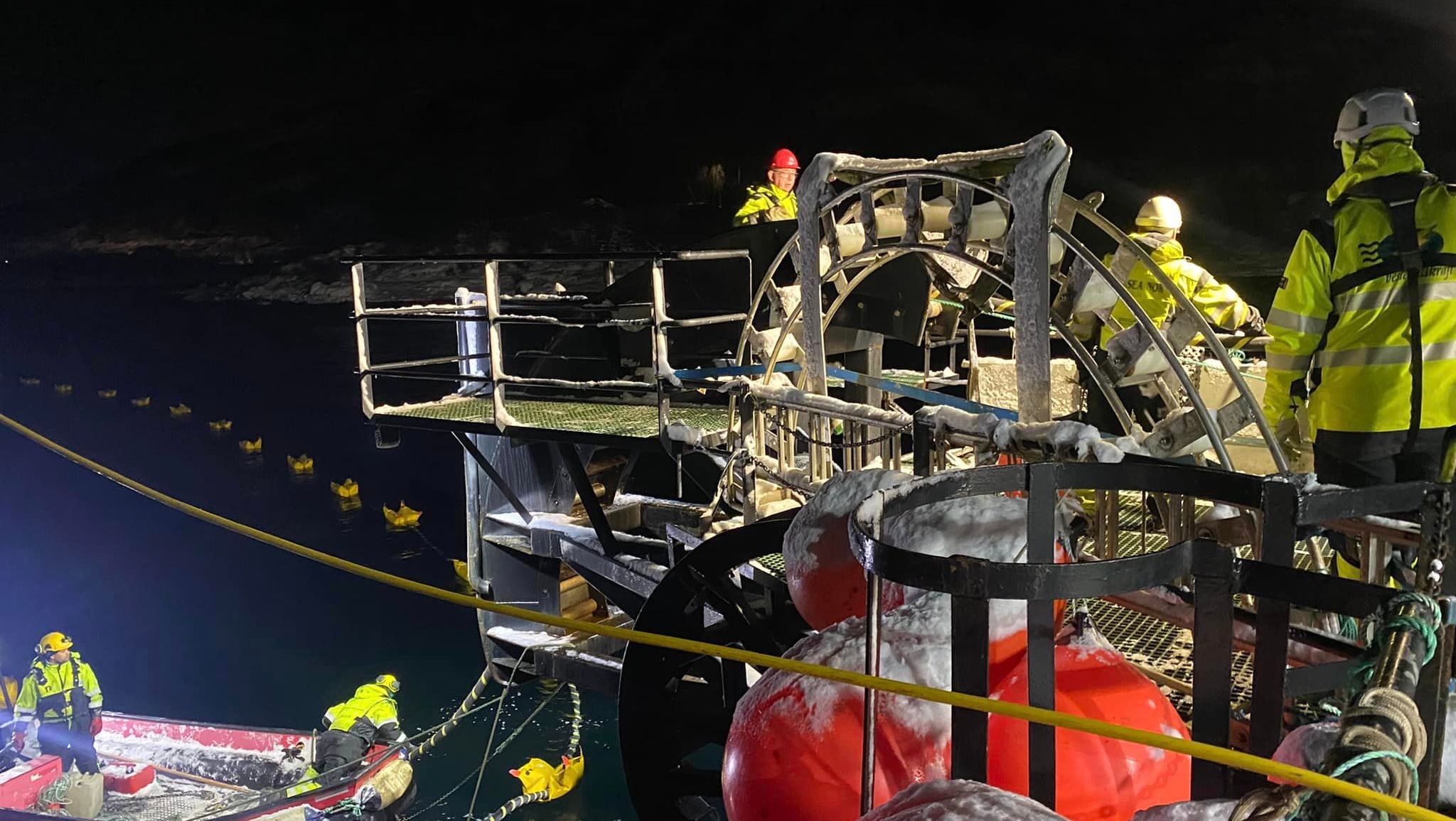 Arbeid ut på sjøen